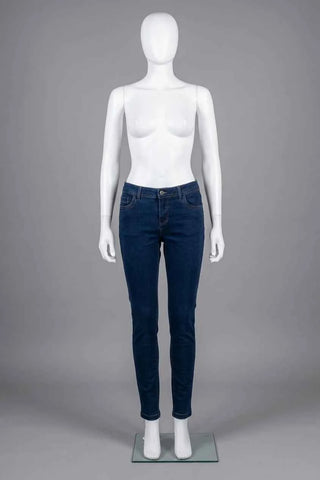 Damskie jeansy slim fit VRS model Clara, granatowe, r. 42