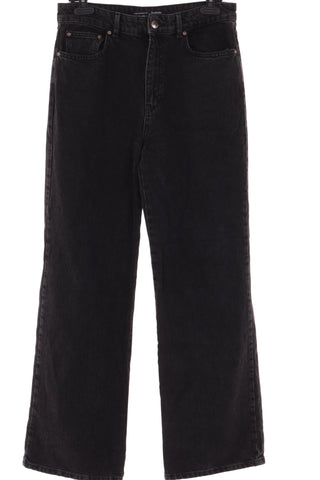 Damskie czarne spodnie Stradivarius Long Straight Fit
