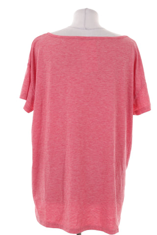 Różowy T-shirt Damski z Grafiką Ważki