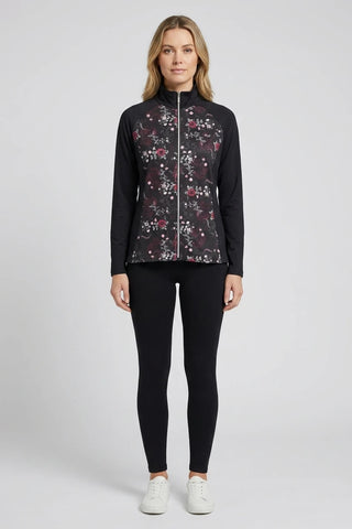 Damska Bluza Rozpinana w Kwiaty