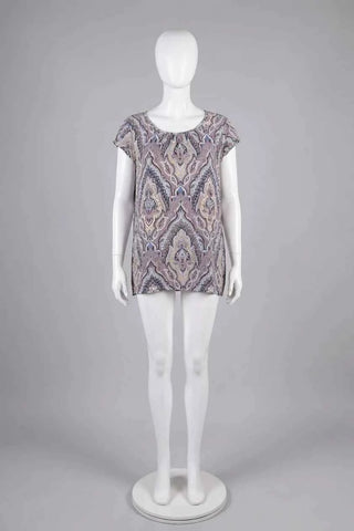 Damska bluzka w orientalny wzor paisley