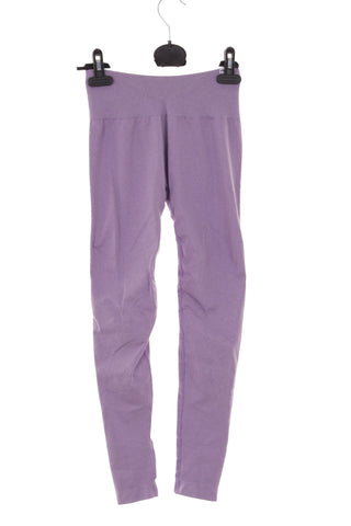 Damskie fioletowe legginsy treningowe z wysokim stanem