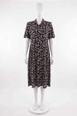 Vintage Sukienka Szmizjerka w Kwiaty