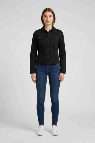 Klasyczna czarna katana damska slim fit