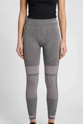 Damskie legginsy bezszwowe Hummel Szary