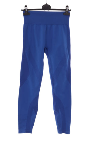Damskie niebieskie legginsy sportowe seamless