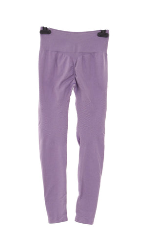 Damskie fioletowe legginsy treningowe z wysokim stanem