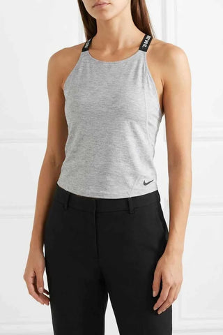 Damski Top Sportowy Nike Just Do It Szary