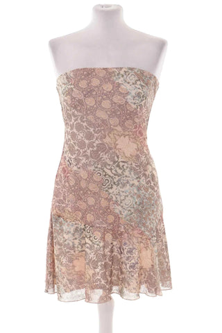 Zwiewna Letnia Sukienka Bandeau w Kwiaty