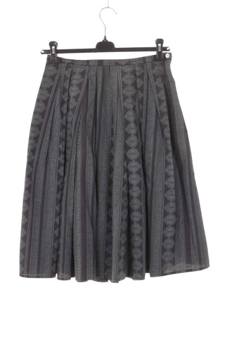 Elegancka Plisowana Spodnica Midi we Wzory