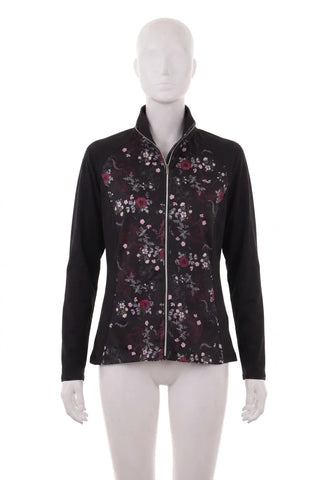 Damska Bluza Rozpinana w Kwiaty