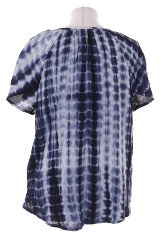 Damska Bluzka Tie-Dye z Wiazaniem i Krotkim Rekawem