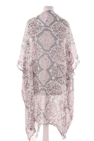 Lekkie Kimono z Różowymi Akcentami  100% modal