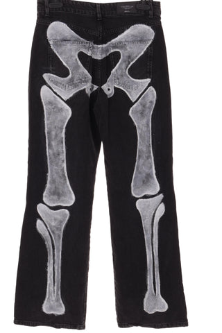 Damskie czarne spodnie Stradivarius Long Straight Fit