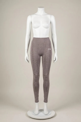 Damskie Legginsy Bezszwowe ICIW Szary Melanż