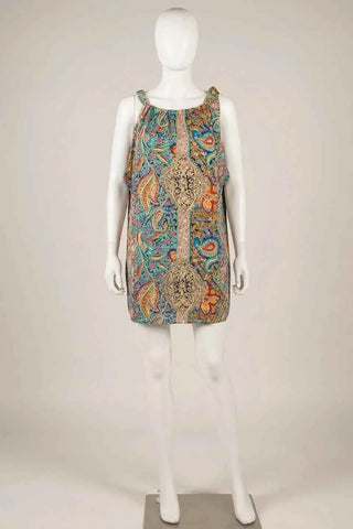 Kolorowy Top Damski w Wzory Paisley
