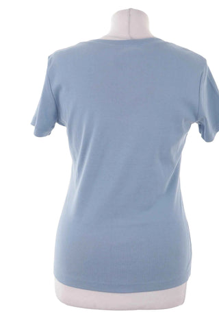 Niebieska damska koszulka t-shirt basic