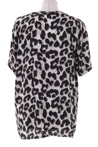 Damski Top Oversize we Wzor Panterki