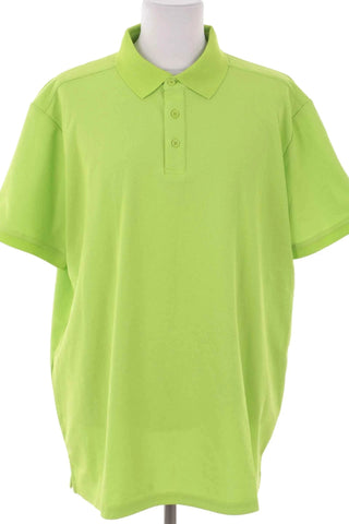 Meska Koszulka Polo w Kolorze Limonkowym