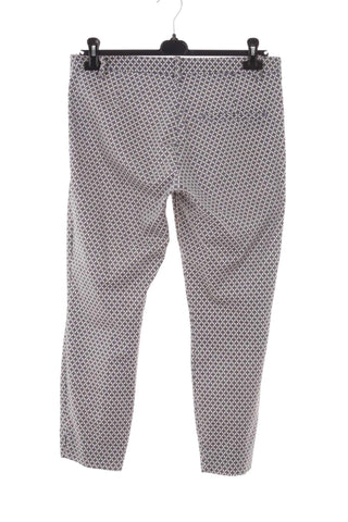 Damskie Spodnie Slim w Geometryczny Wzor