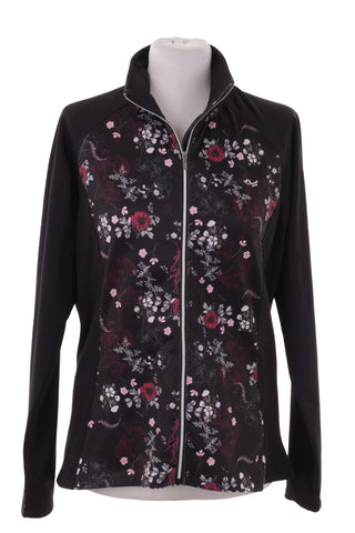 Damska Bluza Rozpinana w Kwiaty