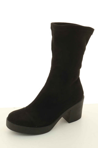 Buty czarne a'la zamsz