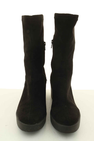 Buty czarne a'la zamsz