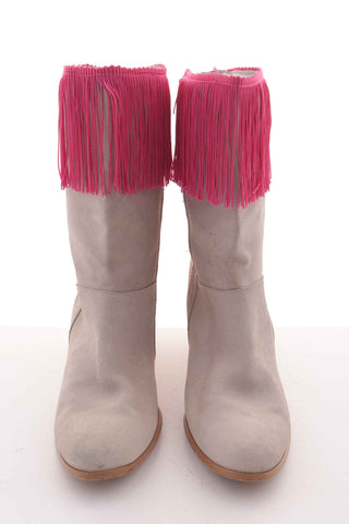 Buty beżowe skóra