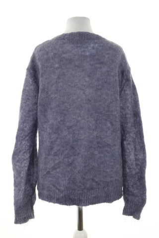 Sweter fioletowy 39%wełna 26% moher