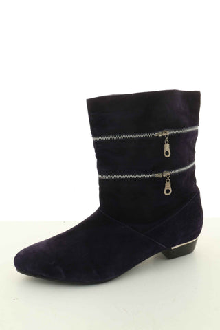 Buty fioletowe zamsz
