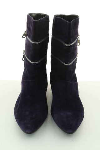 Buty fioletowe zamsz