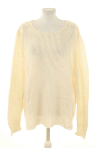 Sweter kremowy 46% moher, 4%wełna