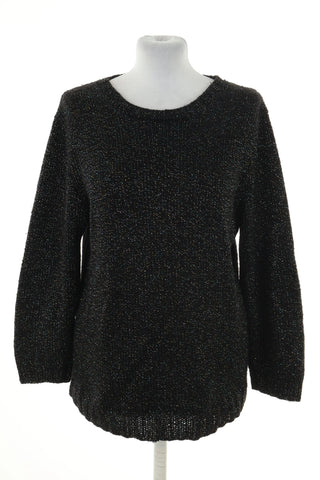Sweter czarny błyszczący