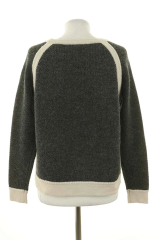 Sweter szary 50% wełna