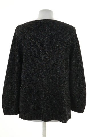 Sweter czarny błyszczący
