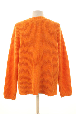 Sweter pomarańczowy 8% alpaca, 10% wełna