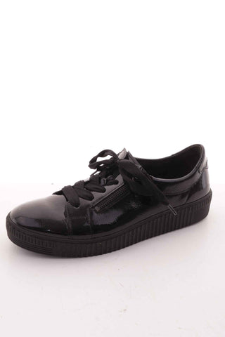 Buty czarne lakierowane skóra