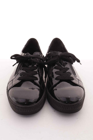 Buty czarne lakierowane skóra