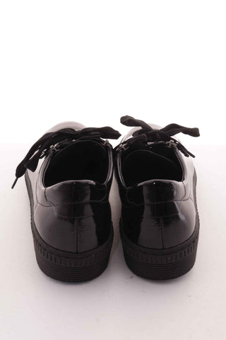 Buty czarne lakierowane skóra