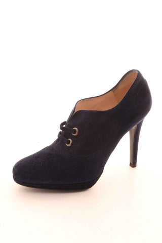 Buty granatowe zamsz