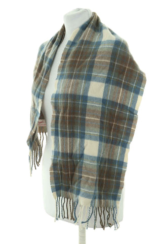 Szal kratka  100% PURE CASHMERE
