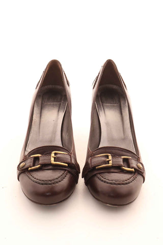 Buty brązowe skóra