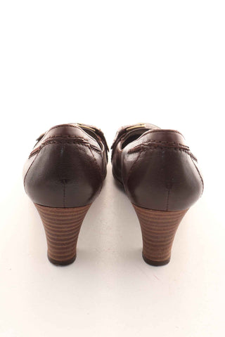 Buty brązowe skóra