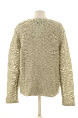 Sweter zielony 48% moher, 17% wełna
