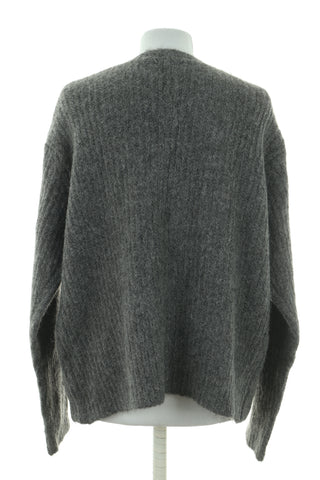 Sweter szary 8% alpaca, 4%wełna