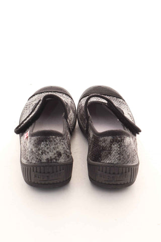 Buty szare błyszczace