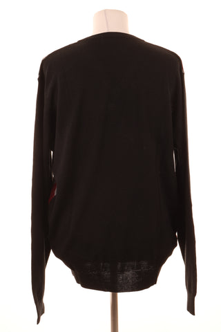 Sweter wzorek 50% wełna