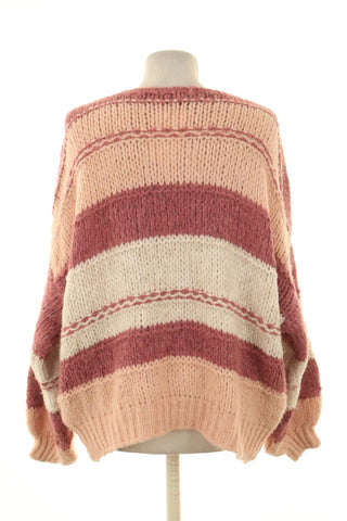 Sweter paski 18% wełna