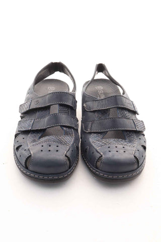 Buty granatowe skóra