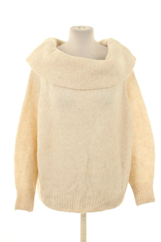 Sweter beżowy 8% wełna